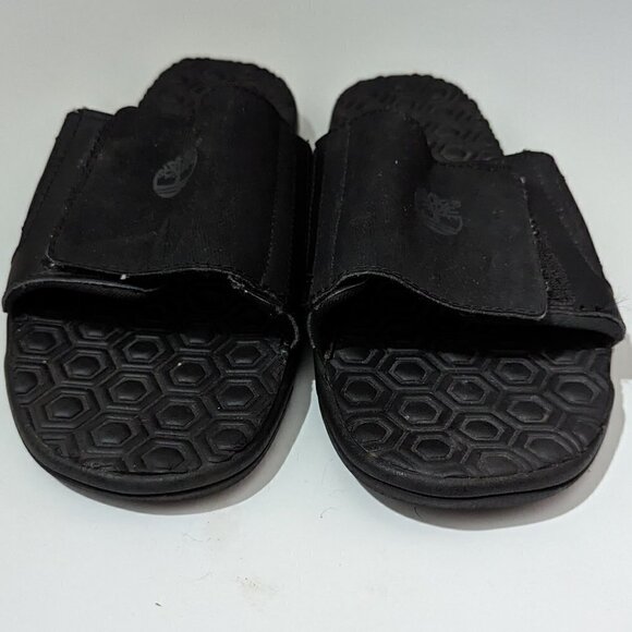 Timberland Black slide sandals sz 6 - Picture 6 of 9